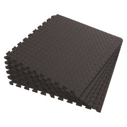 Gray Interlocking Foam Mats, 6-Pack