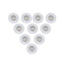 LAP Ubertas Fixed  LED Downlights White 4W 420lm 10 Pack