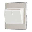 Contactum Lyric 10AX Key Card Switch Brushed Steel