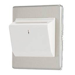 Contactum Lyric 10AX Key Card Switch Brushed Steel