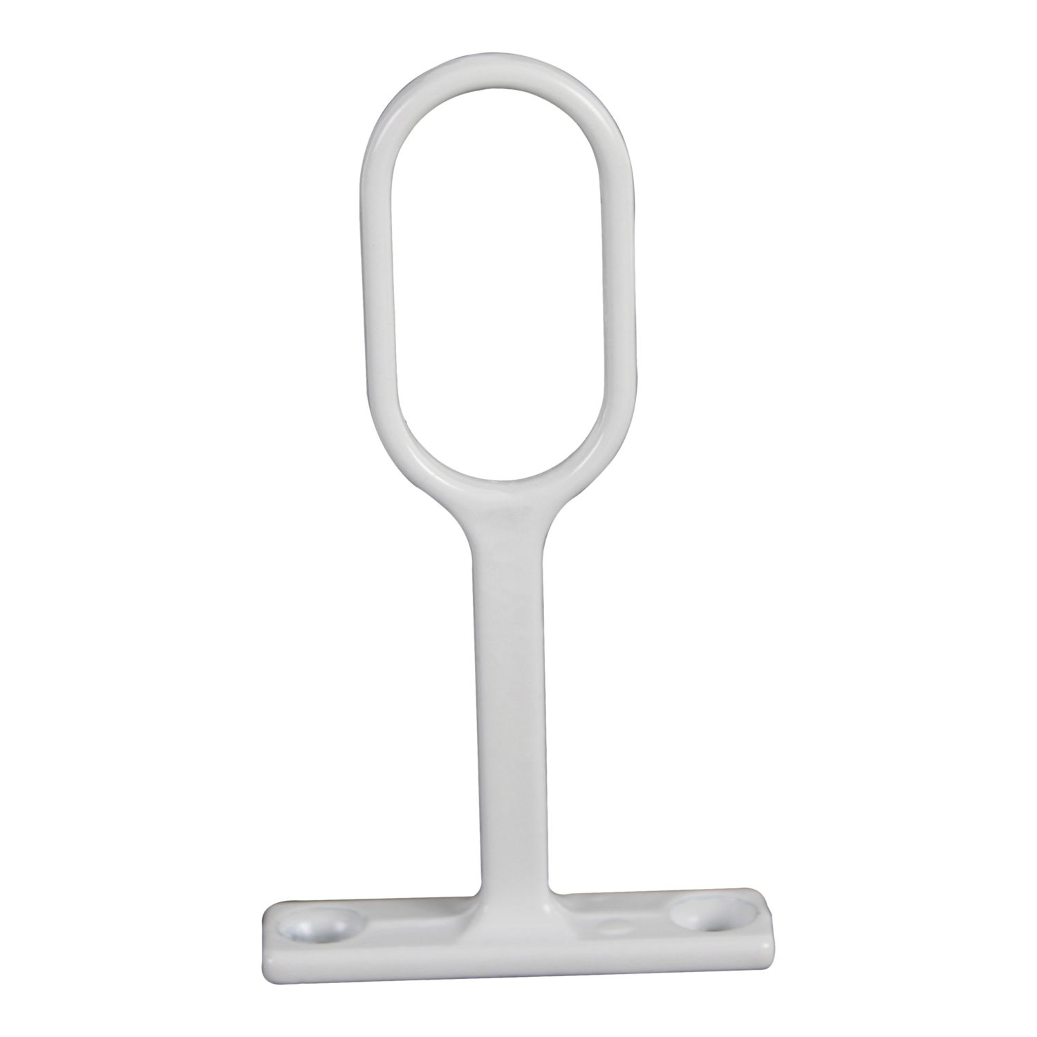 Essentials Oval Rail Centre Bracket White 30mm (338TA)