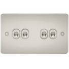 Knightsbridge  10AX 4-Gang 2-Way Light Switch  Pearl