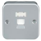 Knightsbridge  1-Gang RJ45 Ethernet Socket Grey