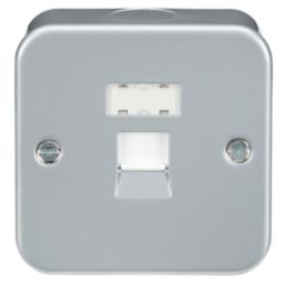Knightsbridge  1-Gang RJ45 Ethernet Socket Grey