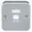 Knightsbridge  1-Gang RJ45 Ethernet Socket Grey