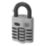 Smith & Locke  Water-Resistant  Combination  Padlock Silver 22.6mm