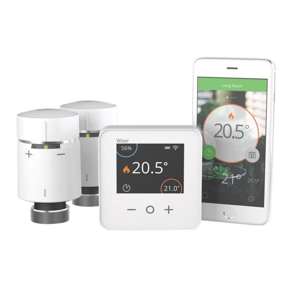 Thermostat Kit, Wiser, With 3-channel HubR And Room, 51% OFF