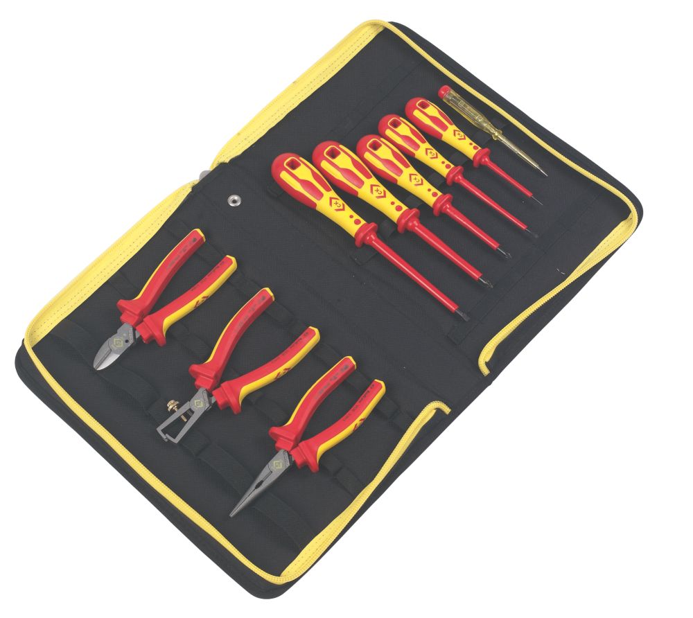 C.K VDE Pliers Screwdriver Kit 10 Piece Set Screwfix