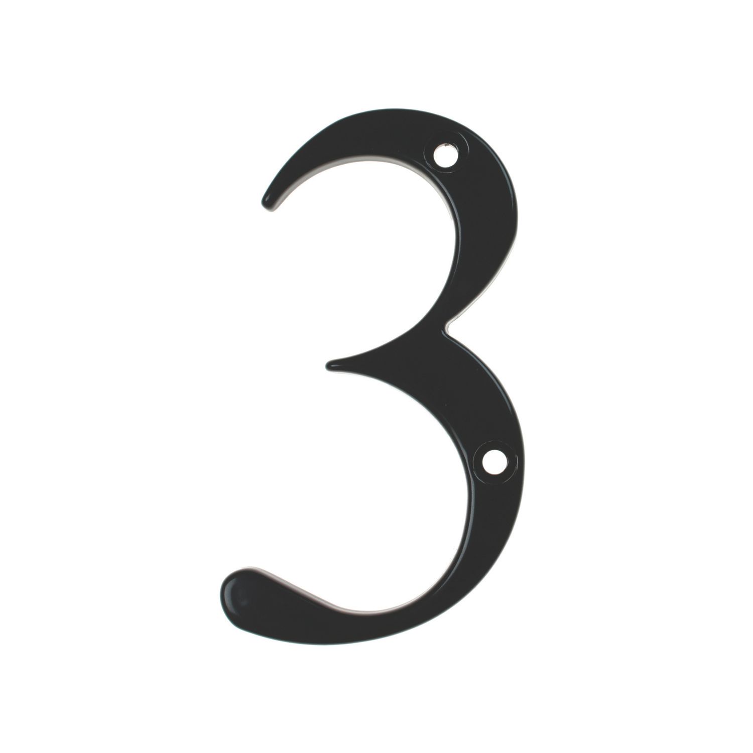Fab & Fix Door Numeral 3 Black 80mm (3397P)
