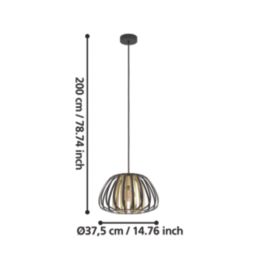 Eglo Encinitos Pendant Light Black/Gold