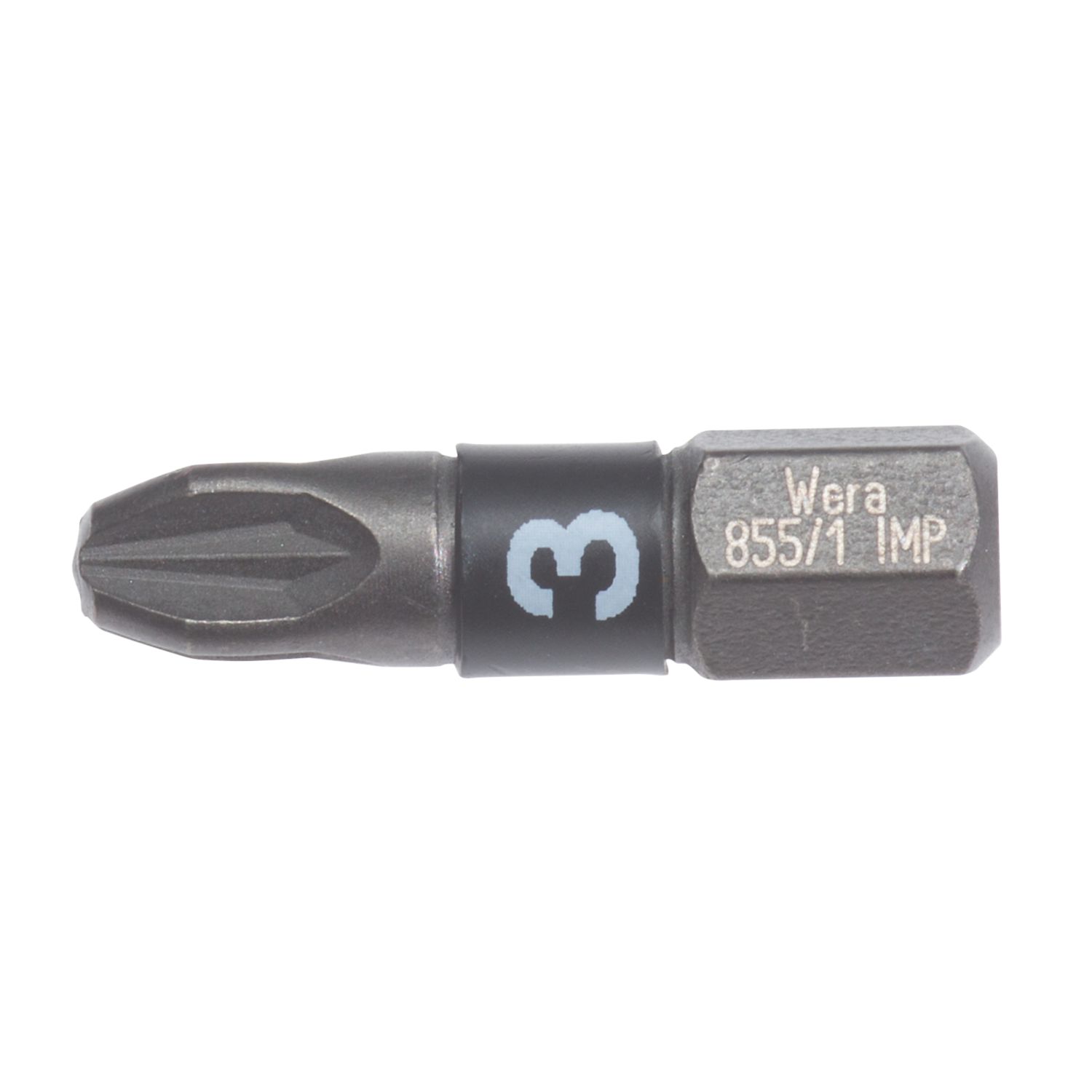 Wera Impaktor 855/1 1/4" 25mm Hex Shank PZ3 TriTorsion Diamond Coated Bit (339FP)