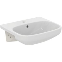 Ideal Standard i.life A Semi-Recessed Basin 1 Tap Hole 500mm