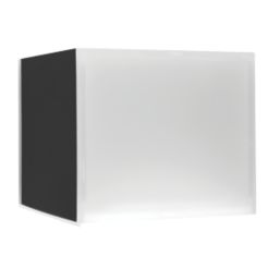 Luceco Cube Outdoor LED Up & Down Wall Light Black / White 5W 150lm
