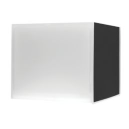 Luceco Cube Outdoor LED Up & Down Wall Light Black/White 5W 150lm ...