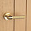 Designer Levers Kensington Knurled Lever on Rose Door Handle Pair Brushed Brass