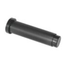 Eclipse Cylindrical Knurled Wall Mounted Projection Door Stop 20 x 83mm Matt Black