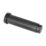 Eclipse Cylindrical Knurled Wall Mounted Projection Door Stop 20 x 83mm Matt Black