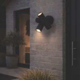 Eglo Fossignano Outdoor LED Wall Light Black 6.5W 800lm