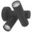 Eglo Fossignano Outdoor LED Wall Light Black 6.5W 800lm