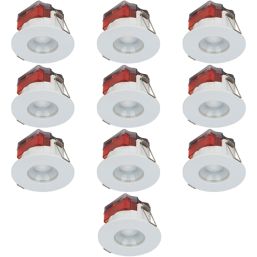 Refurb Luceco FType Spot Fixed  LED Downlights White 5W 550lm 10 Pack