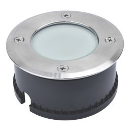 LAP Flax 110mm Outdoor LED Ground Light Silver 6.8W 500lm