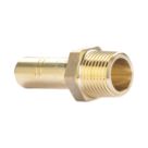 Hep2O  Plastic Push-Fit Adapting Keyless Spigot Male Coupler 15mm x 1/2"
