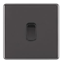 Arlec  10A 1-Gang 2-Way Light Switch  Black Nickel