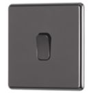 Arlec  10A 1-Gang 2-Way Light Switch  Black Nickel