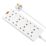 Masterplug 13A 8-Gang Unswitched  Extension Lead White 2m