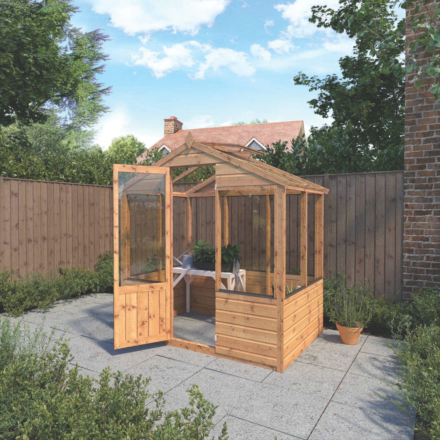 Mercia Traditional 6' x 4' (Nominal) Timber Greenhouse (339YL)