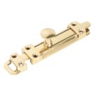Heavy Duty Door Bolt Polished Brass 100mm