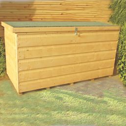 350L Steel Lockable Garden Storage Box Patio Waterproof Box – Garden  Sanctuary