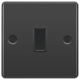 LAP  10AX 1-Gang Intermediate Switch Black Nickel with Black Inserts