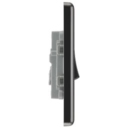 LAP  10AX 1-Gang Intermediate Switch Black Nickel with Black Inserts