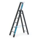 Zarges Aluminium 2.00m 5 Step Platform Step Ladder
