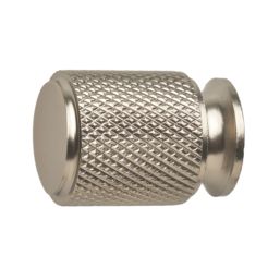 Elite Knobs & Handles Kensington Knurled Cabinet Knob Brushed Nickel 20mm