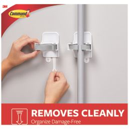 Command White Self-Adhesive Broom Gripper 2 Pack