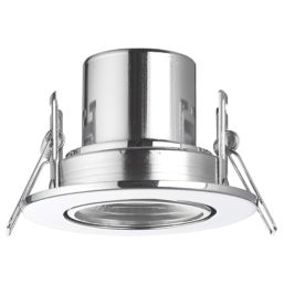 LAP Cosmoseco Tilt  Fire Rated LED Downlight Chrome 5.8W 450lm