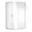 ETAL SMQU128-E6 Framed Offset Quadrant Shower Enclosure  Chrome 1180mm x 780mm x 1900mm