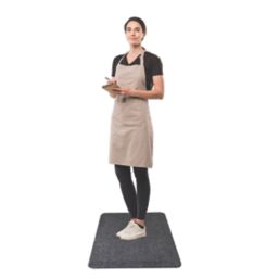 COBA Alba Anti-Fatigue Floor Mat Grey 1m x 0.6m x 14mm