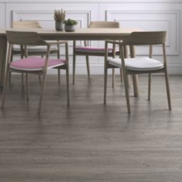 Kraus Ashdown Grey Wood-Effect LVT Flooring 2.2m²