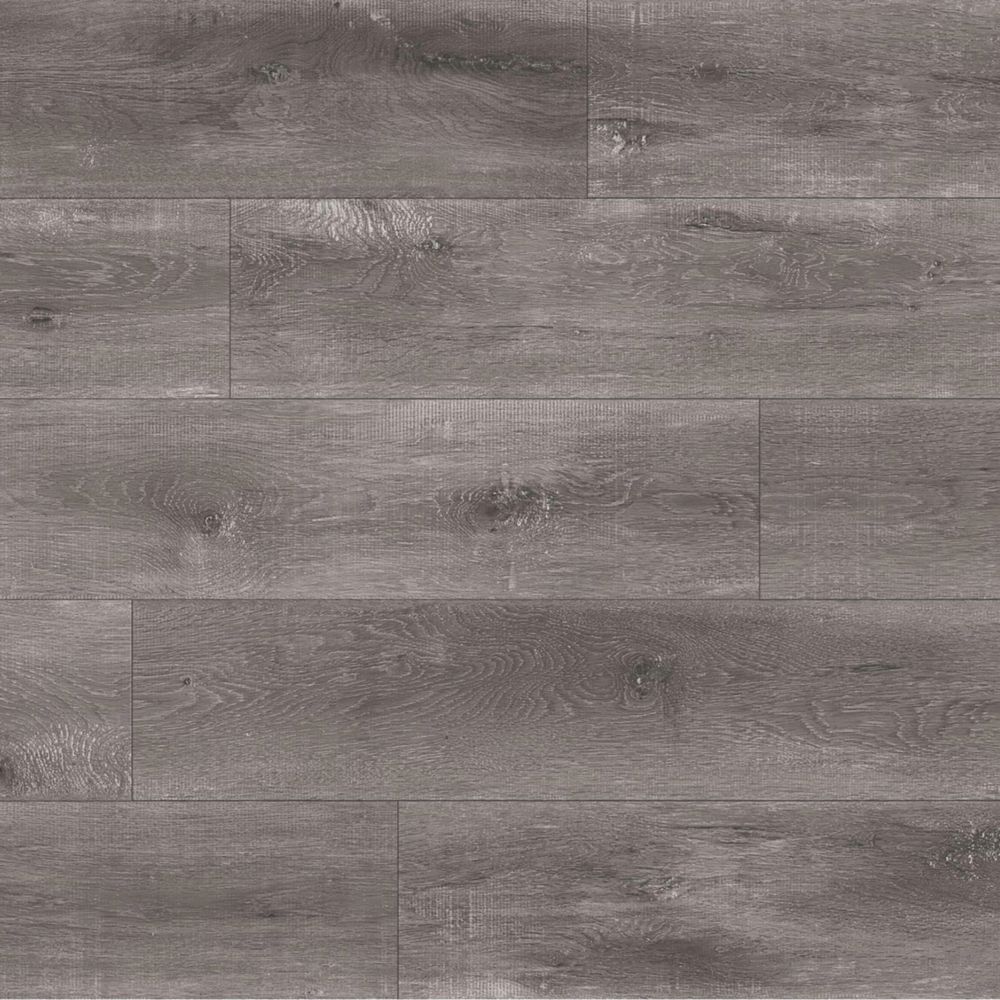 Kraus Ashdown Grey Wood-Effect LVT Flooring 2.2m² - Screwfix