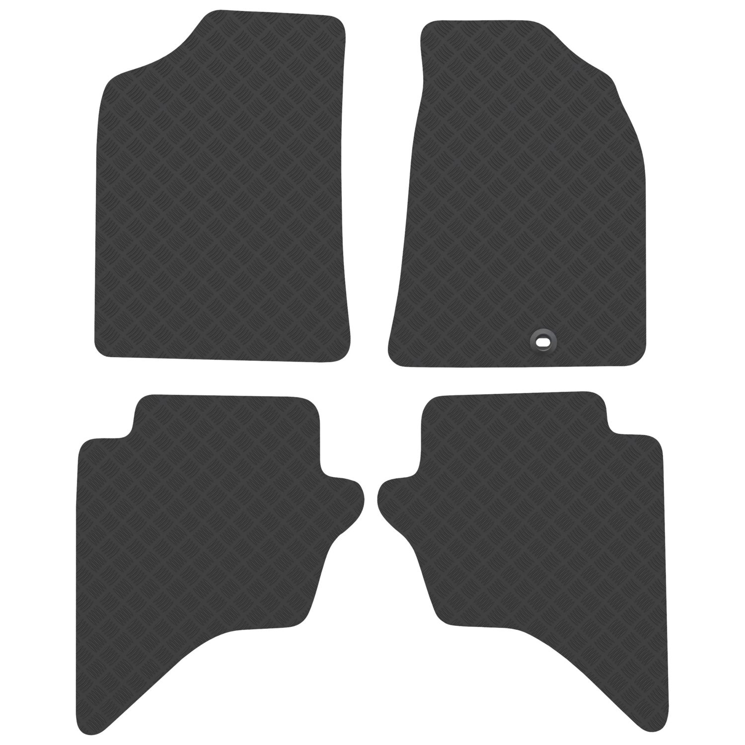 Car Mat Co. Ford Ranger Double Cab 2006 - 2012 Rubber Car Mats 4 Piece Set (340VV)