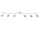 Saxby Amalfi Bar 6-Light Spotlight Gloss White