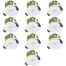 Luceco FType MK2 Fixed  Fire Rated LED Downlights White 4/6W 710/725/750/745lm 10 Pack