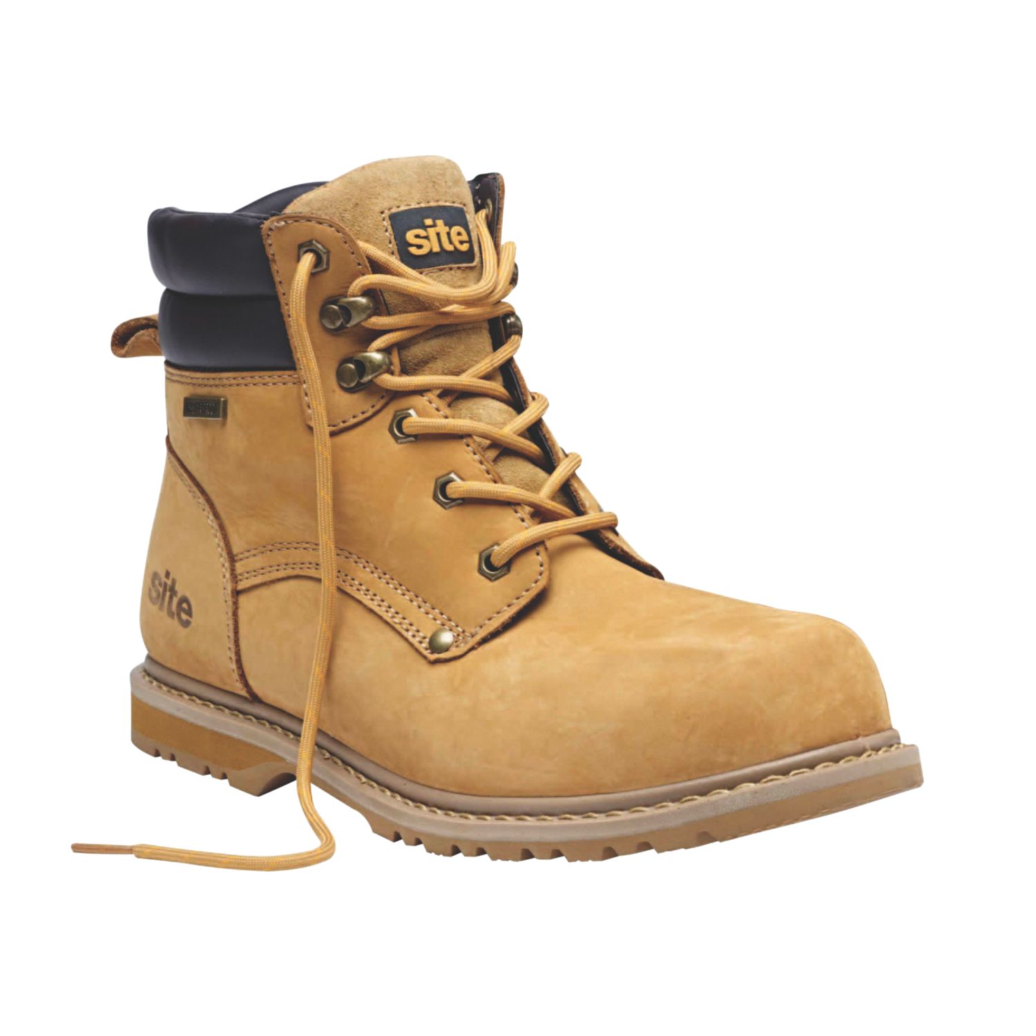 Site Savannah Size 11 Tan Waterproof Steel Toe Cap Safety Boots (3412P)
