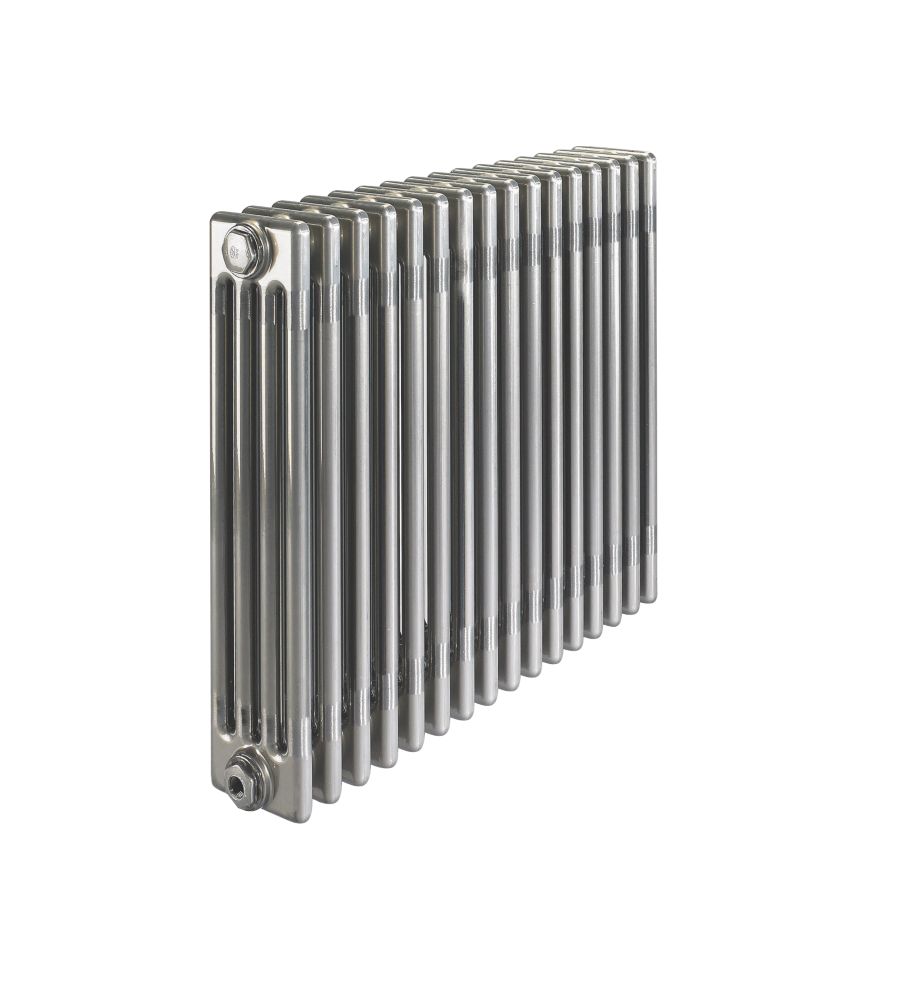 Acova Horizontal 4 Column Designer Radiator 600 x 812mm Raw Metal 4629BTU