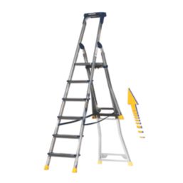 Werner Aluminium 2.04m 6 Step Swingback Platform Step Ladder