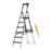 Werner Aluminium 2.04m 6 Step Swingback Platform Step Ladder
