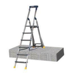 Werner Aluminium 2.04m 6 Step Swingback Platform Step Ladder